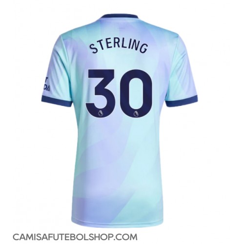 Camisa de time de futebol Arsenal Raheem Sterling #30 Replicas 3º Equipamento 2024-25 Manga Curta